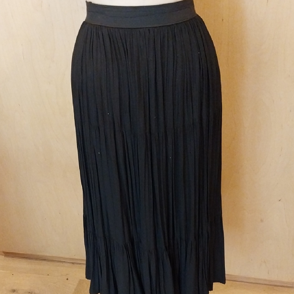 Uta Raasch Three Tier Silk 80s Vintage Skirt. European Size 40